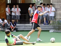[ẢNH] Đội nắng luyện tập, chờ ngày tranh tài giải bóng đá học sinh Hà Nội 2018