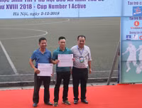 [ẢNH] Toàn cảnh lễ trao giải trận chung kết giải bóng đá học sinh THPT Hà Nội 2018