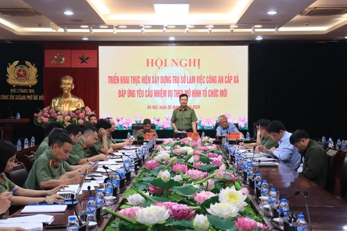 Đẩy nhanh tiến độ, sớm hoàn thành xây dựng trụ sở Công an cấp xã