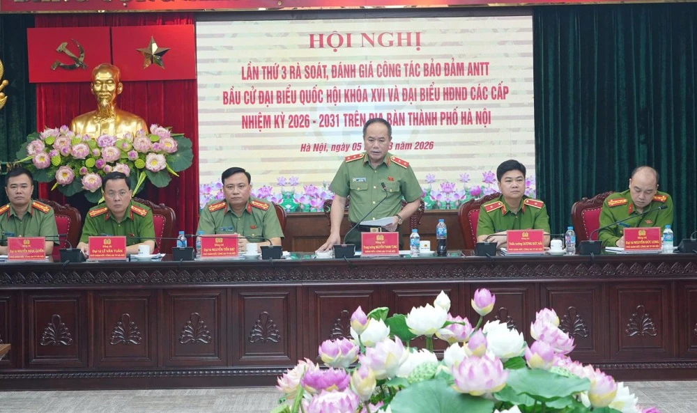 Công an Hà Nội rà soát toàn diện công tác bảo đảm an ninh, an toàn cuộc bầu cử trên địa bàn Thành phố