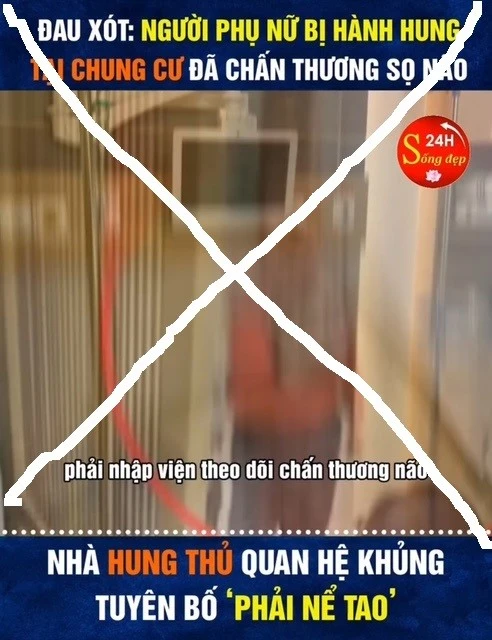 Tạm giữ hình sự người phụ nữ hành hung hàng xóm ở khu Mỹ Đình 2