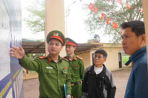 Công an xã Hạ Bằng sẵn sàng các phương án đảm bảo an ninh, an toàn ngày bầu cử