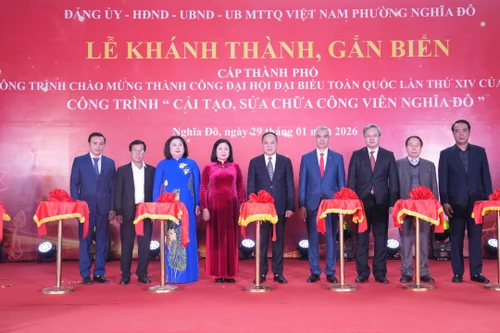 Lễ khánh thành, gắn biển công trình cấp thành phố