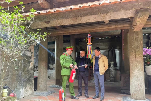 Đảm bảo an toàn phòng cháy tại di tích quốc gia chùa Tây Phương