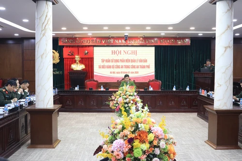 Tập huấn sử dụng Phần mềm Quản lý văn bản và điều hành của Bộ Công an trong Công an Hà Nội