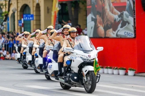 Thông báo phân luồng giao thông phục vụ Lễ xuất quân và diễn tập công tác bảo vệ Đại hội đại biểu toàn quốc lần thứ XIV của Đảng