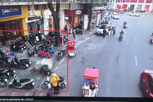 Công an Hà Nội 'phạt nguội' 161 trường hợp vi phạm trật tự đô thị trong ngày 30-1