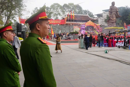 Đảm bảo an ninh trật tự lễ hội Gò Đống Đa