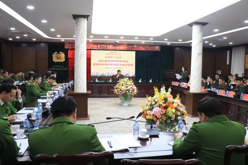 Công an Hà Nội rà soát, đánh giá tổng thể các mặt công tác bảo đảm an ninh trật tự phục vụ Đại hội XIV của Đảng