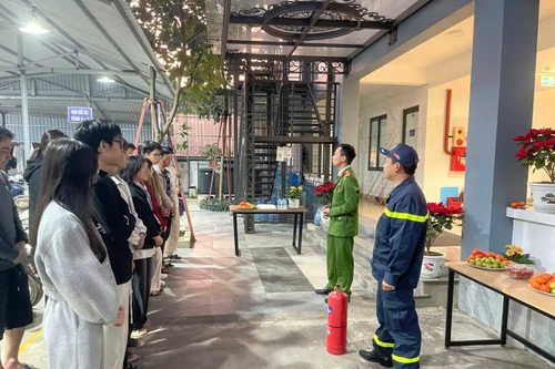 Tăng cường tuyên truyền về PCCC&CNCH tại các khu nhà trọ dịp cận Tết