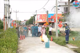 Tập huấn nghiệp vụ phòng cháy, chữa cháy cho lực lượng an ninh trật tự cơ sở