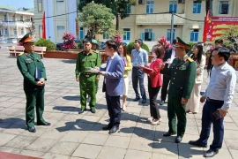 Công an xã Hoà Lạc triển khai phương án bảo đảm an ninh trật tự phục vụ bầu cử