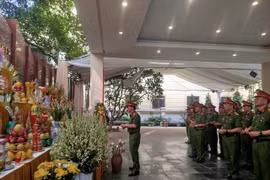 Văn phòng Cơ quan Cảnh sát điều tra dâng hương tưởng niệm các Anh hùng liệt sĩ