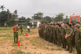 Tập huấn nghiệp vụ phòng cháy chữa cháy cho lực lượng bảo vệ an ninh, trật tự ở cơ sở