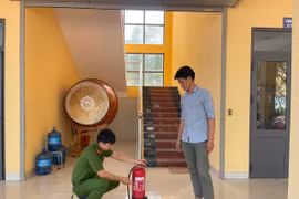 Kiểm tra an toàn PCCC tại các điểm thi tuyển sinh vào lớp 10