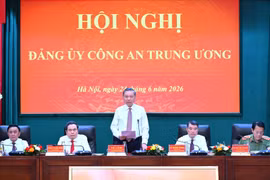 Tổng Bí thư, Chủ tịch nước Tô Lâm cùng các đại biểu dự Hội nghị Đảng ủy CATW.