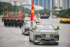 Biểu dương lực lượng chính quy, tinh nhuệ bảo vệ tuyệt đối an toàn Đại hội Đảng