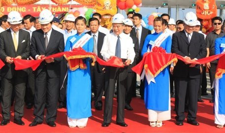Cắt băng khánh thành hầm Thủ Thiêm
