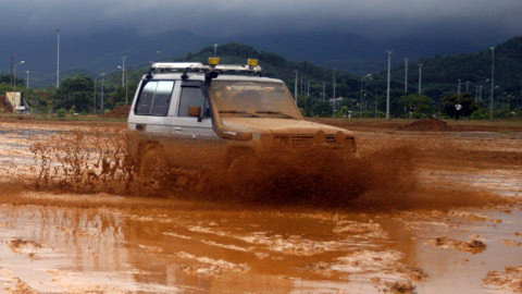 Đường vào địa điểm thi đấu