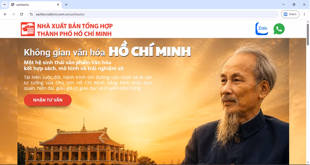 Ra mắt tủ sách Hồ Chí Minh và không gian văn hóa số về Bác