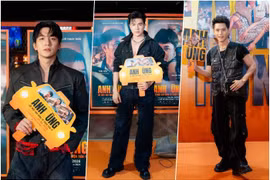 Dàn sao nam "Mưa đỏ" hội ngộ ở thảm đỏ "Anh Hùng"