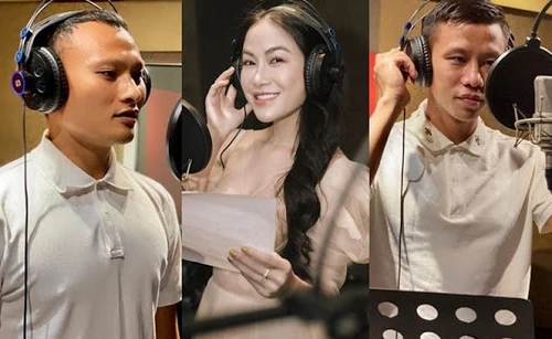 Hai tuyển thủ quốc gia khoe giọng hát cùng “Hoa hậu Áo dài” Tuyết Nga 