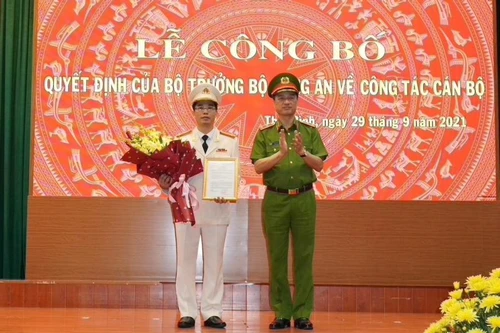 Thượng tá Trần Văn Phúc được bổ nhiệm giữ chức vụ Giám đốc Công an tỉnh Thái Bình