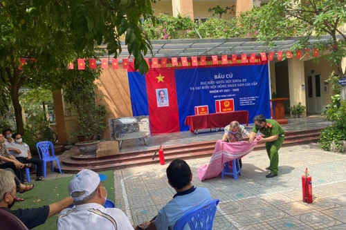 Không để xảy ra cháy, nổ tại các điểm bầu cử 