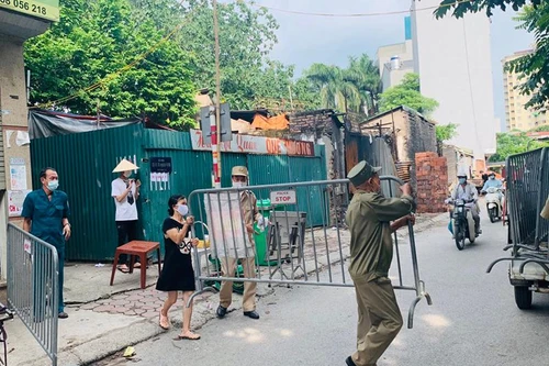 Dỡ phong tỏa 4 điểm cách ly y tế trên địa bàn quận Đống Đa