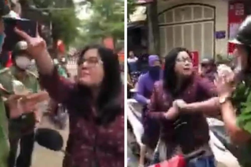 Xử lý người phụ nữ lăng mạ, tấn công Cảnh sát