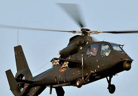 Trực thăng tấn công WZ-10 và WZ-19 tham gia tập trận ở Liêu Ninh