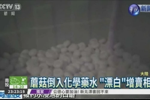 Phát hiện nấm Trung Quốc ngâm hóa chất độc hại