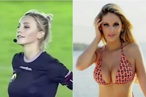 [ẢNH] Nữ trọng tài xinh đẹp liên tục bị gạ bán dâm