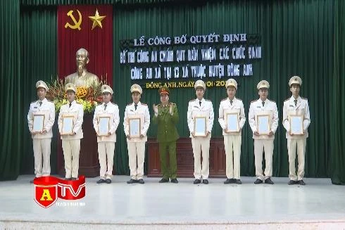 Công an huyện Đông Anh kiện toàn chức danh Công an xã