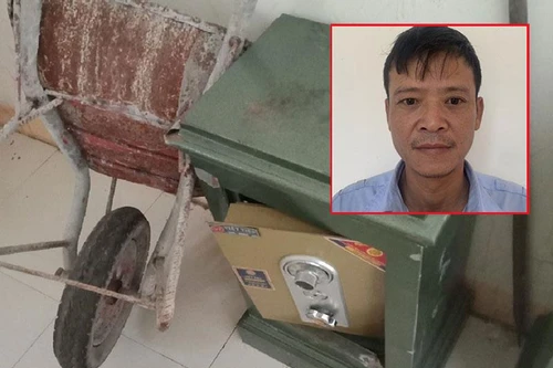 Dùng xe rùa trộm két sắt của nhà hàng xóm