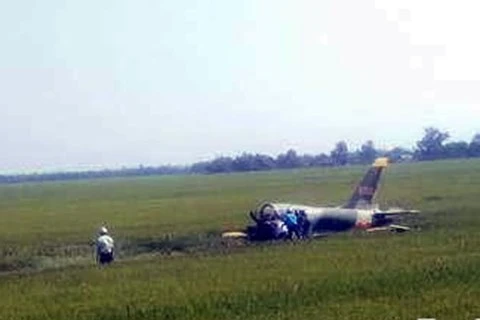 Hình ảnh hiện trường vụ máy bay quân sự L-39 rơi ở Phú Yên