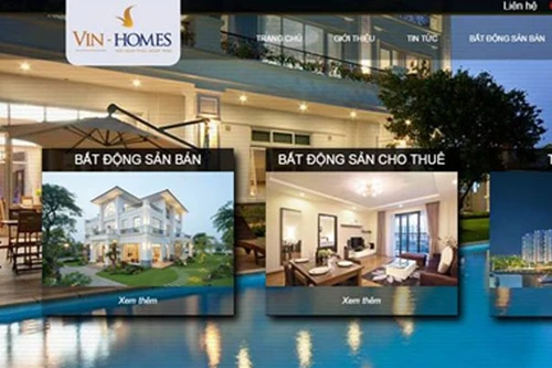 “Cò mồi” lập website Vingroup giả mạo để rao bán nhà