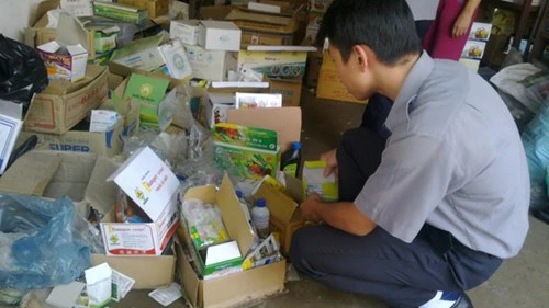 Bắt giữ lô thuốc bảo vệ thực vật cấm