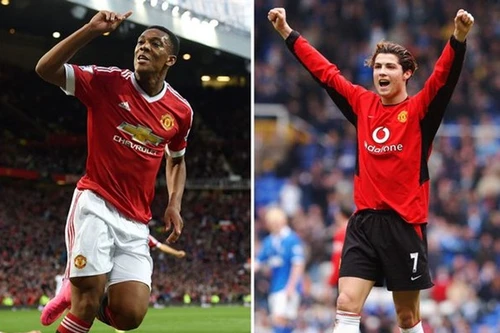 Martial khiến Ronaldo phải chạy dài