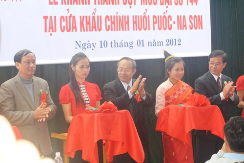 Khánh thành cột mốc Đại 144 Cửa khẩu chính Huổi Puốc – Na Son