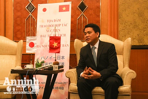 Chủ tịch UBND TP Nguyễn Đức Chung: Tạo thuận lợi tối đa cho doanh nghiệp Nhật Bản đầu tư vào Hà Nội