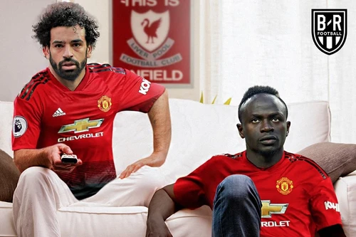 Biếm họa: Salah và Mane khoác áo M.U, rầu rĩ ngồi nhìn Man City qua mặt