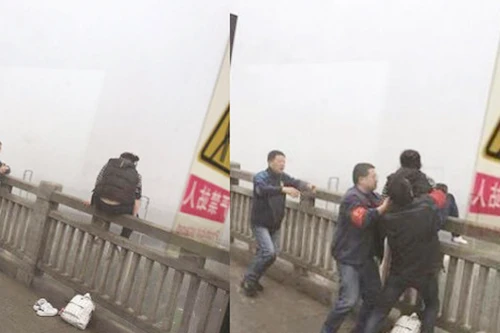 Lái xe buýt nhanh trí cứu cô gái định tự tử