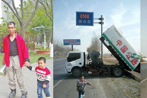 Bố đưa con trai 4 tuổi trượt patin 540km tới Bắc Kinh