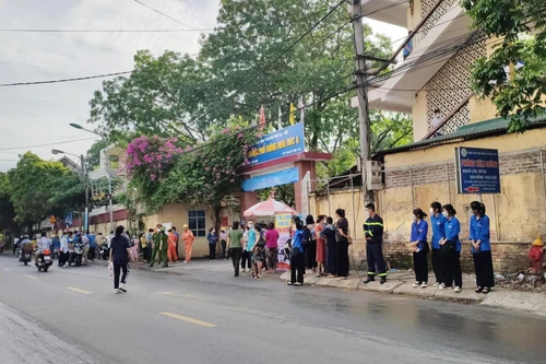 Đảm bảo an ninh, trật tự tại các điểm thi tuyển sinh THPT 