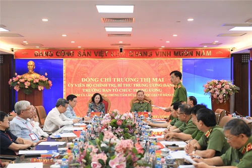 Bộ Công an phối hợp xây dựng hệ thống cơ sở dữ liệu do Ban Tổ chức Trung ương quản lý