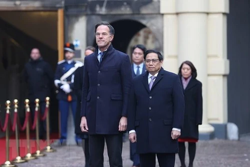 Lễ đón chính thức Thủ tướng Phạm Minh Chính thăm Vương quốc Hà Lan