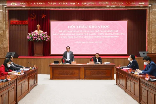 Nâng cao chất lượng cán bộ, đảng viên, năng lực lãnh đạo, sức chiến đấu của tổ chức Đảng