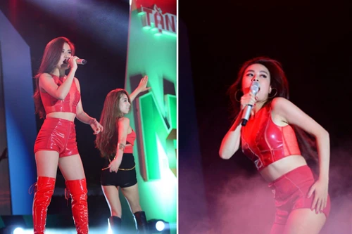 Hoàng Thùy Linh “bốc lửa” khiến khán giả thành Vinh phát cuồng