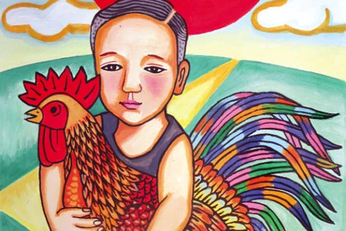 Con gà của tôi trên đồi mộng mơ